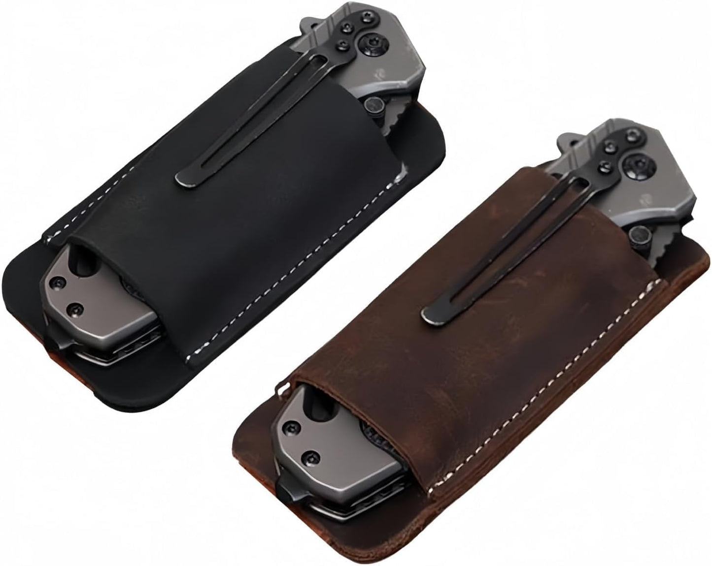 🔥Bőr zsebes öves késtok