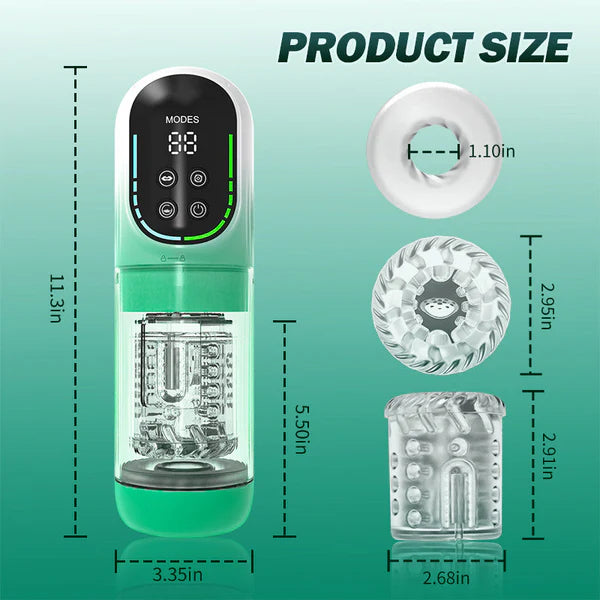 😍Heaven - 5 az 1-ben funkciós automata férfi maszurbátor és szívó péniszpumpa 🎁