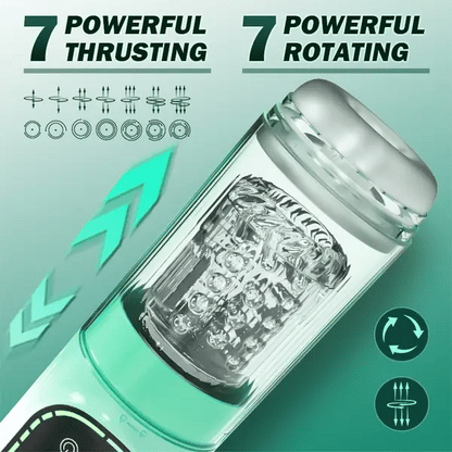 😍Heaven - 5 az 1-ben funkciós automata férfi maszurbátor és szívó péniszpumpa 🎁